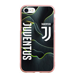 Чехол iPhone 7/8 матовый Juventus dark green logo