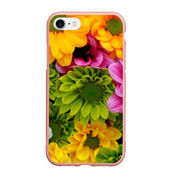 Чехол iPhone 7/8 матовый Паттерн цветочный