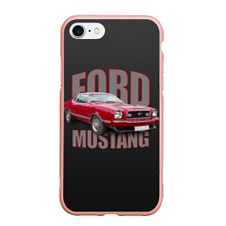 Чехол iPhone 7/8 матовый Автомашина Ford Mustang