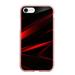 Чехол iPhone 7/8 матовый Black and red