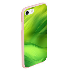 Чехол iPhone 7/8 матовый Green lighting background, цвет: 3D-светло-розовый — фото 2