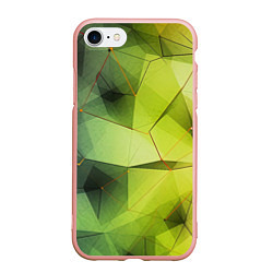 Чехол iPhone 7/8 матовый Зеленая текстура объемная