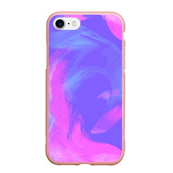 Чехол iPhone 7/8 матовый Сиреневая абстракция, цвет: 3D-светло-розовый