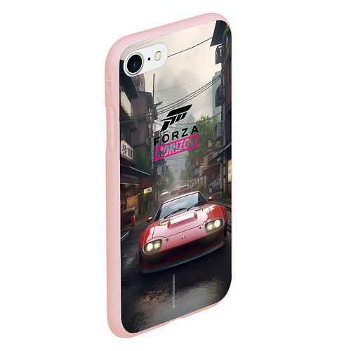 Чехол iPhone 7/8 матовый Forza Horizon game / 3D-Светло-розовый – фото 2