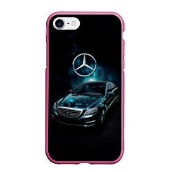 Чехол iPhone 7/8 матовый Mercedes Benz dark style