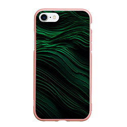 Чехол iPhone 7/8 матовый Dark green texture