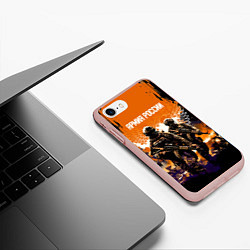 Чехол iPhone 7/8 матовый Армия России Спецназ, цвет: 3D-светло-розовый — фото 2
