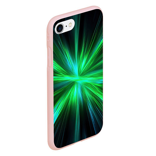 Чехол iPhone 7/8 матовый Green light / 3D-Светло-розовый – фото 2