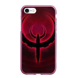 Чехол iPhone 7/8 матовый Quake красный, цвет: 3D-малиновый