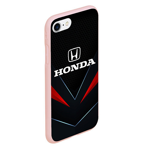 Чехол iPhone 7/8 матовый Honda - технологии / 3D-Светло-розовый – фото 2