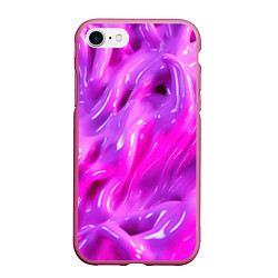 Чехол iPhone 7/8 матовый Розовая слизь