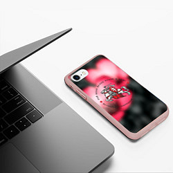 Чехол iPhone 7/8 матовый Беларусь земля свободы, цвет: 3D-светло-розовый — фото 2