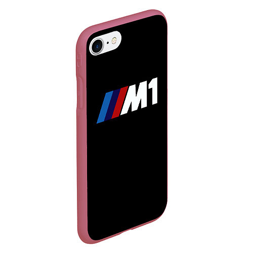 Чехол iPhone 7/8 матовый Bmw sport formula 1 / 3D-Малиновый – фото 2