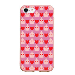 Чехол iPhone 7/8 матовый Безопасный секс, цвет: 3D-светло-розовый
