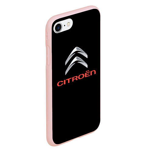 Чехол iPhone 7/8 матовый Citroen auto sports / 3D-Светло-розовый – фото 2