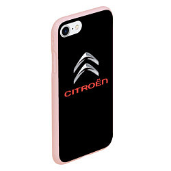 Чехол iPhone 7/8 матовый Citroen auto sports, цвет: 3D-светло-розовый — фото 2