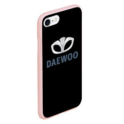 Чехол iPhone 7/8 матовый Daewoo sport auto, цвет: 3D-светло-розовый — фото 2