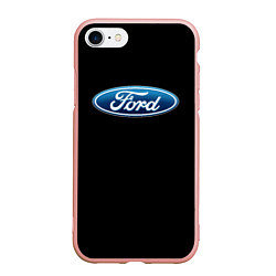 Чехол iPhone 7/8 матовый Ford sport auto, цвет: 3D-светло-розовый