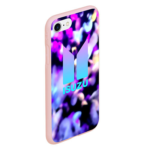 Чехол iPhone 7/8 матовый Isuzu brend auto / 3D-Светло-розовый – фото 2