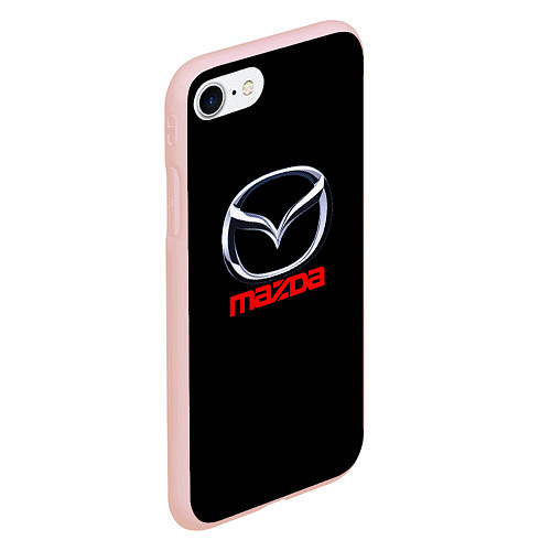 Чехол iPhone 7/8 матовый Mazda japan motor / 3D-Светло-розовый – фото 2