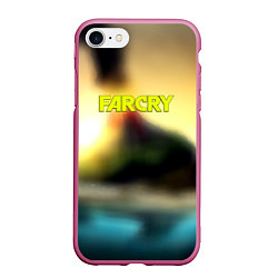 Чехол iPhone 7/8 матовый Farcry tropicano, цвет: 3D-малиновый