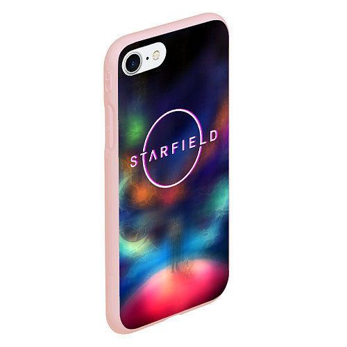 Чехол iPhone 7/8 матовый Starfield xbox / 3D-Светло-розовый – фото 2