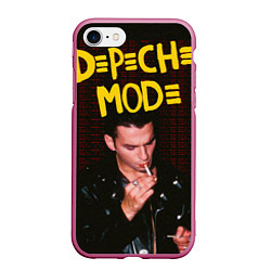 Чехол iPhone 7/8 матовый Depeche Mode 1 Dave, цвет: 3D-малиновый