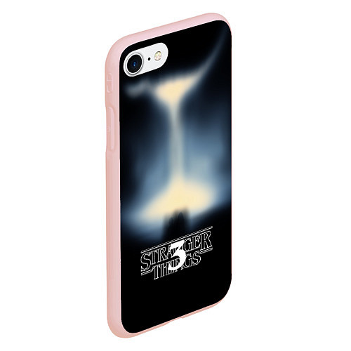 Чехол iPhone 7/8 матовый Загадочные события 3 / 3D-Светло-розовый – фото 2