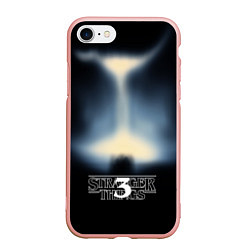 Чехол iPhone 7/8 матовый Загадочные события 3, цвет: 3D-светло-розовый