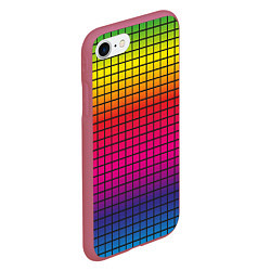 Чехол iPhone 7/8 матовый Палитра rgb, цвет: 3D-малиновый — фото 2