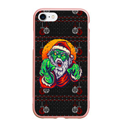 Чехол iPhone 7/8 матовый Санта зомби