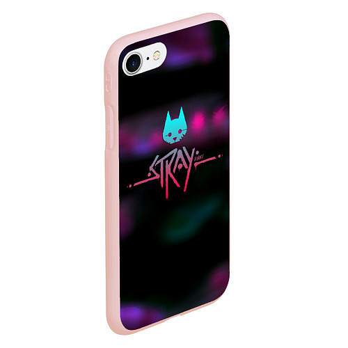 Чехол iPhone 7/8 матовый Stray cats / 3D-Светло-розовый – фото 2