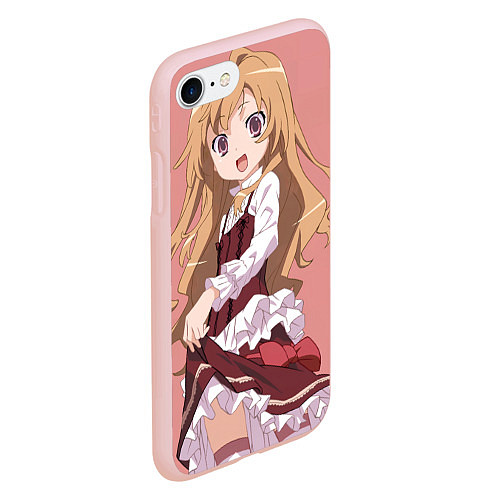 Чехол iPhone 7/8 матовый Toradora Тайга Айсака / 3D-Светло-розовый – фото 2