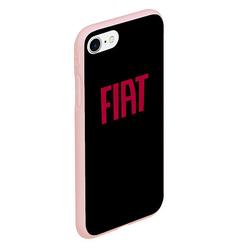 Чехол iPhone 7/8 матовый Fiat sport auto brend / 3D-Светло-розовый – фото 2