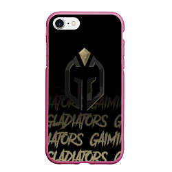 Чехол iPhone 7/8 матовый Gaimin Gladiators style, цвет: 3D-малиновый