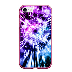 Чехол iPhone 7/8 матовый Неоновый взрыв, цвет: 3D-малиновый