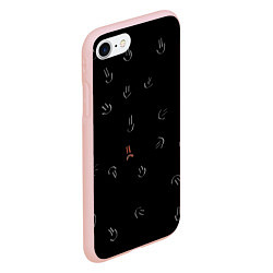 Чехол iPhone 7/8 матовый Один такой грустный, цвет: 3D-светло-розовый — фото 2