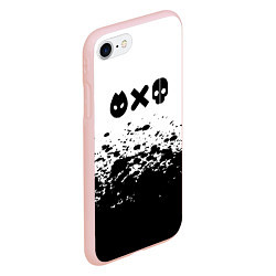 Чехол iPhone 7/8 матовый Любовь смерь и роботы, цвет: 3D-светло-розовый — фото 2