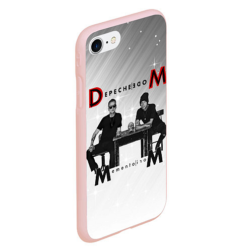 Чехол iPhone 7/8 матовый Depeche Mode - Mememto Mori Dave and Martin / 3D-Светло-розовый – фото 2