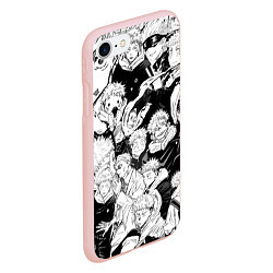 Чехол iPhone 7/8 матовый Юджи Итадори - Магическая битва, цвет: 3D-светло-розовый — фото 2