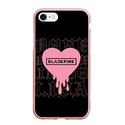 Чехол iPhone 7/8 матовый Blackpink: Jisoo Jennie Rose Lisa, цвет: 3D-светло-розовый