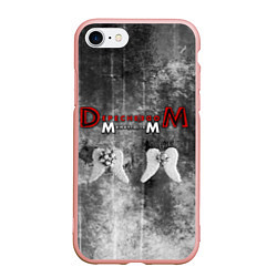 Чехол iPhone 7/8 матовый Depeche Mode - Memento Mori gothic, цвет: 3D-светло-розовый