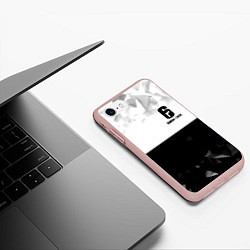 Чехол iPhone 7/8 матовый Rainbow Six black game colletcion, цвет: 3D-светло-розовый — фото 2