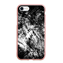 Чехол iPhone 7/8 матовый Зимний лес узоры