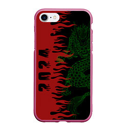 Чехол iPhone 7/8 матовый Зеленый дракон - 2024