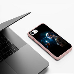 Чехол iPhone 7/8 матовый Создание АИ, цвет: 3D-светло-розовый — фото 2