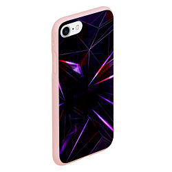 Чехол iPhone 7/8 матовый Фиолетовый хрусталь, цвет: 3D-светло-розовый — фото 2