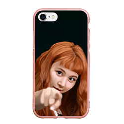 Чехол iPhone 7/8 матовый Момо Твайс, цвет: 3D-светло-розовый