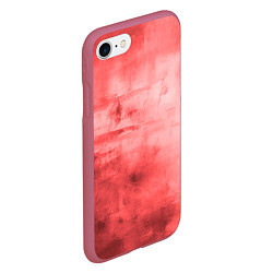 Чехол iPhone 7/8 матовый Красный гранж, цвет: 3D-малиновый — фото 2