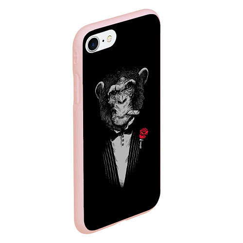 Чехол iPhone 7/8 матовый Monkey business / 3D-Светло-розовый – фото 2
